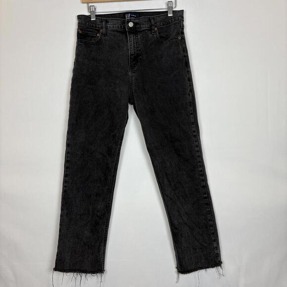 Gap Vintage Washed Black Straight Jeans Size: 30 Regular - Picture 2 of 7